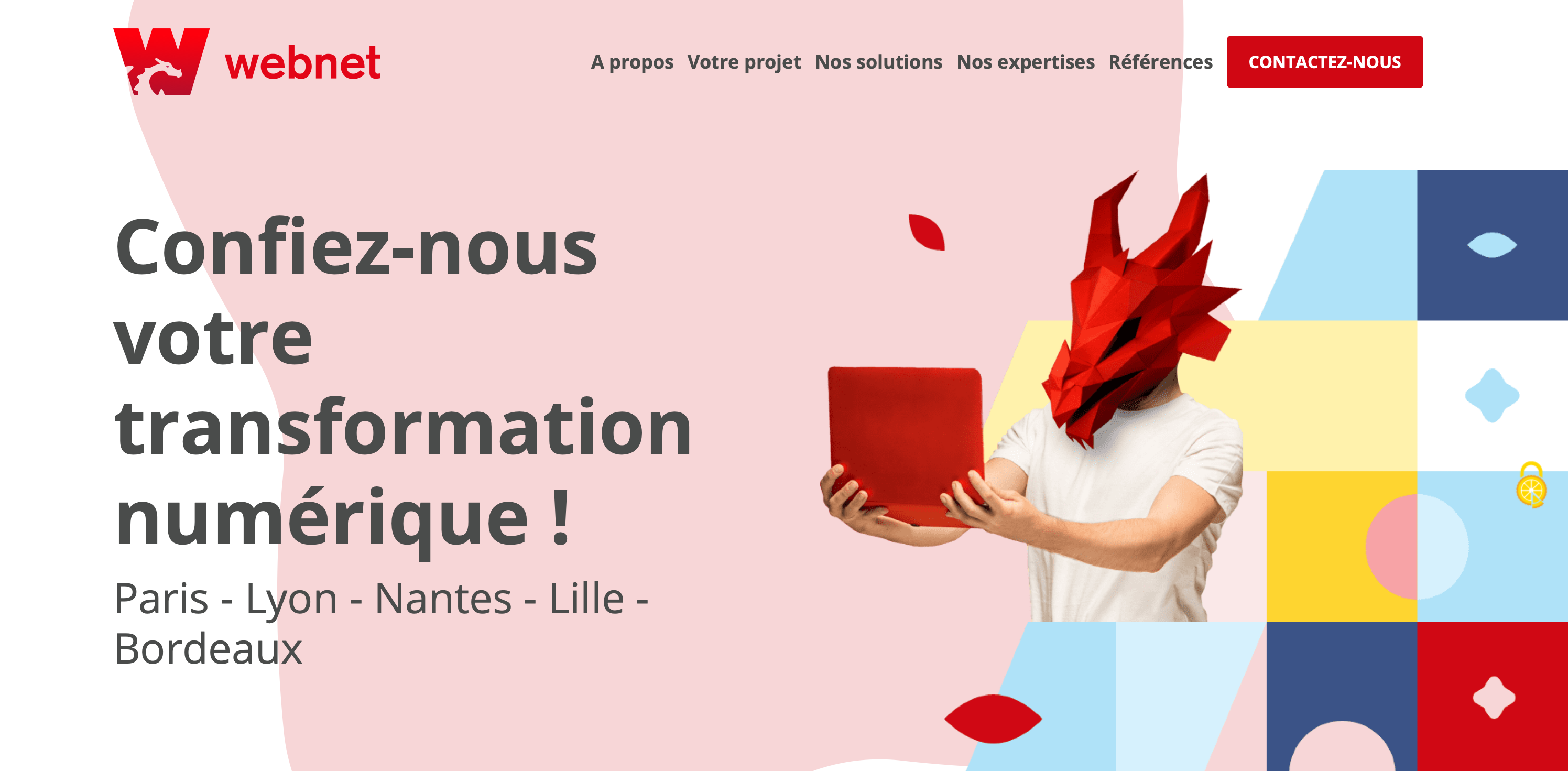 Image représentant le site web de l'entreprise Webnet
